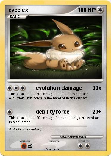 Pokemon evee ex