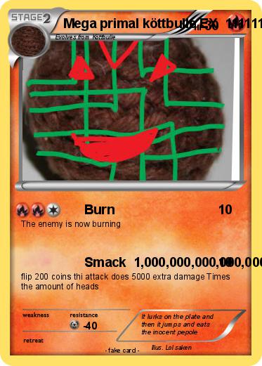 Pokemon Mega primal köttbulle EX  111111111111111111111111111111111111