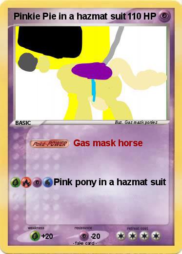 Pokemon Pinkie Pie in a hazmat suit