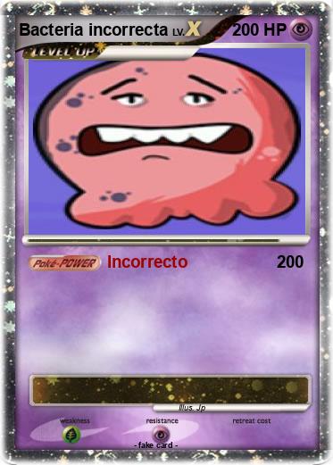 Pokemon Bacteria incorrecta