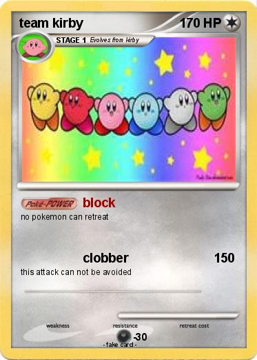 Pokemon team kirby