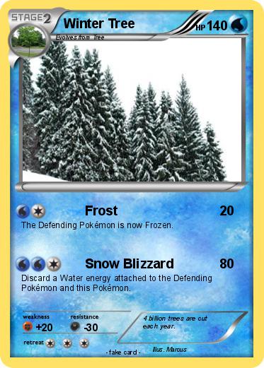 Pokemon Winter Tree
