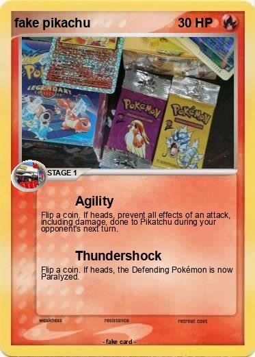 Pokemon fake pikachu