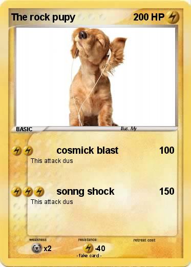 Pokemon The rock pupy