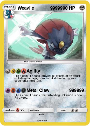 Pokemon Weavile             99999