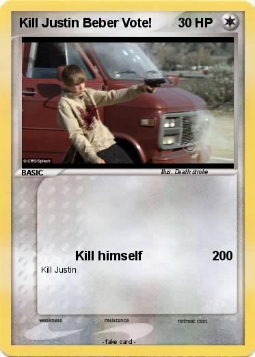 Pokemon Kill Justin Beber Vote!