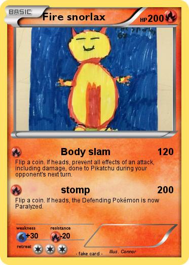 Pokemon Fire snorlax