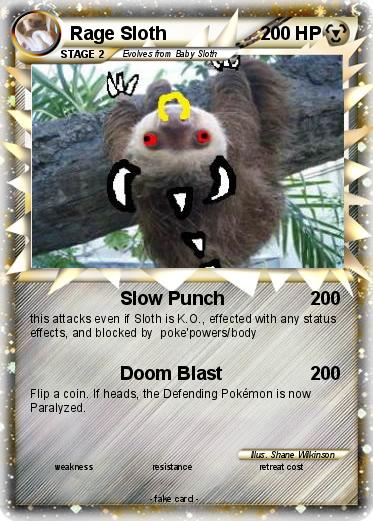 Pokemon Rage Sloth