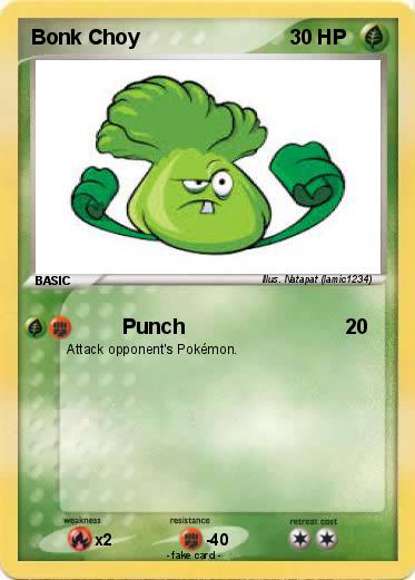 Pokemon Bonk Choy