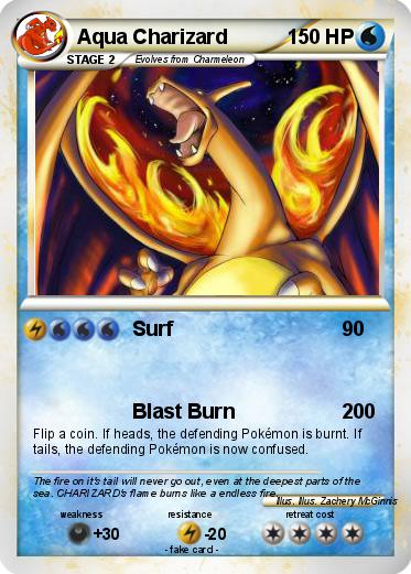 Pokemon Aqua Charizard