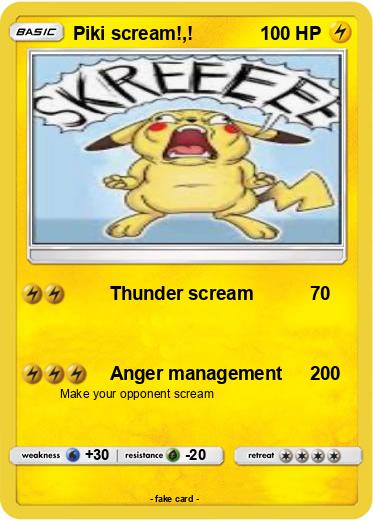 Pokemon Piki scream!,!