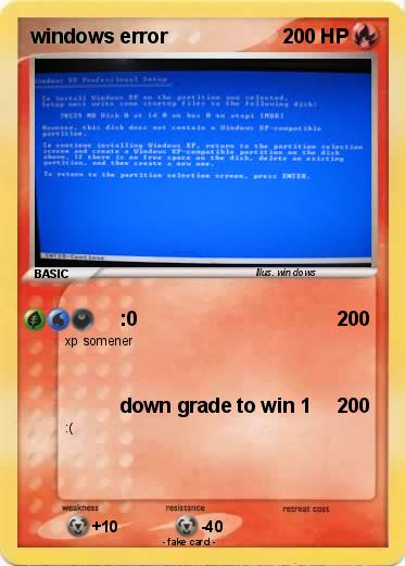 Pokemon windows error
