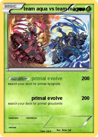 Pokemon team aqua vs team magma