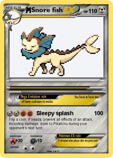 Pokemon Snore fish