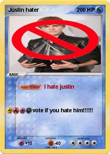 Pokemon Justin hater