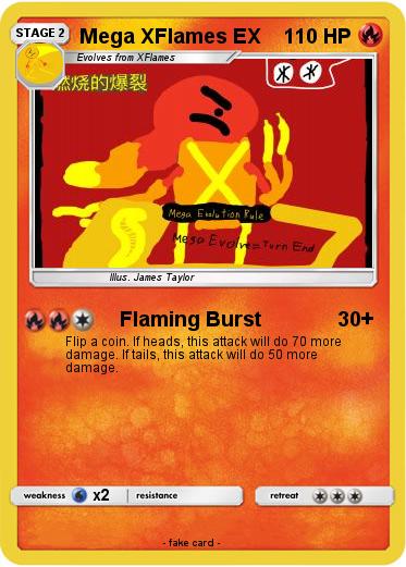 Pokemon Mega XFlames EX