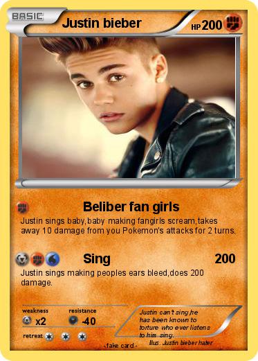 Pokemon Justin bieber