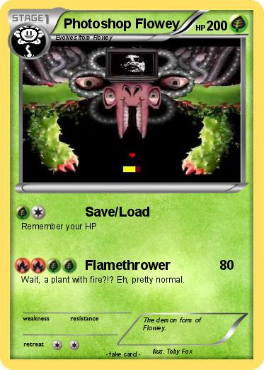 Pokemon Photoshop Flowey