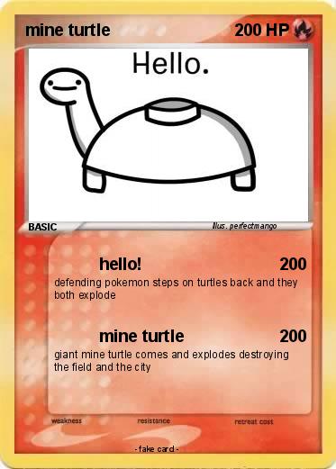 Pokemon mine turtle