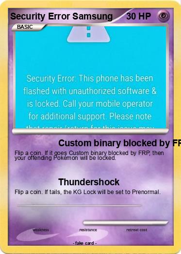 Pokemon Security Error Samsung