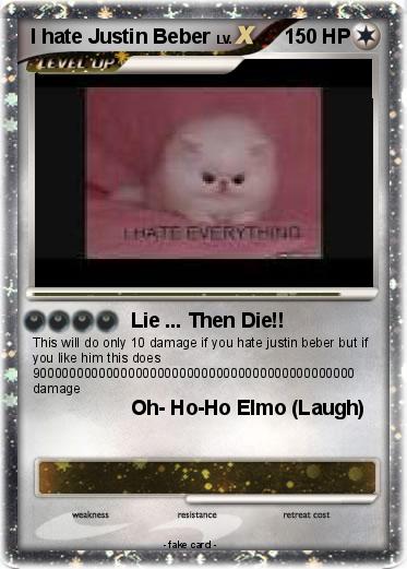 Pokemon I hate Justin Beber