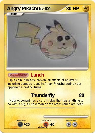 Pokemon Angry Pikachu