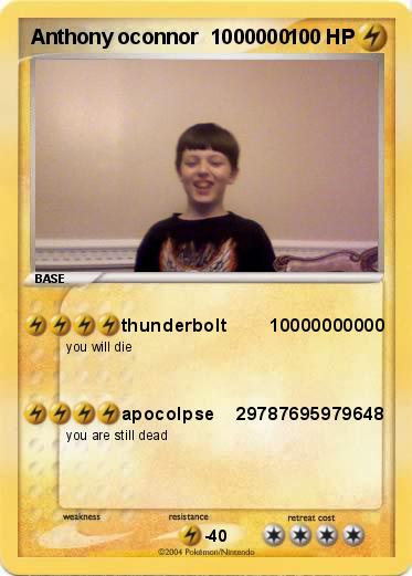 Pokemon Anthony oconnor  1000000