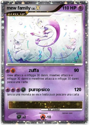 Pokemon mew family