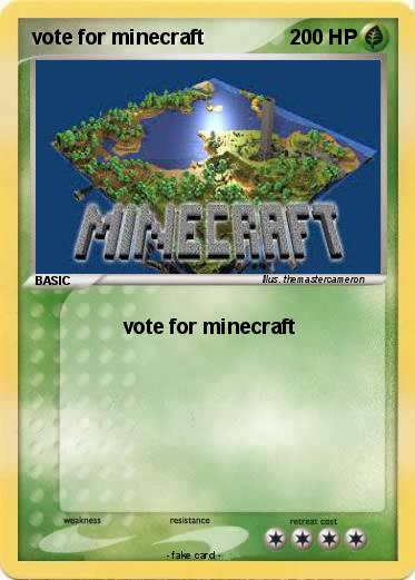 Pokemon vote for minecraft