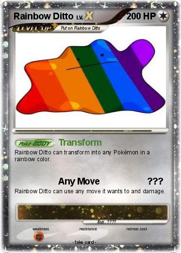 Pokemon Rainbow Ditto