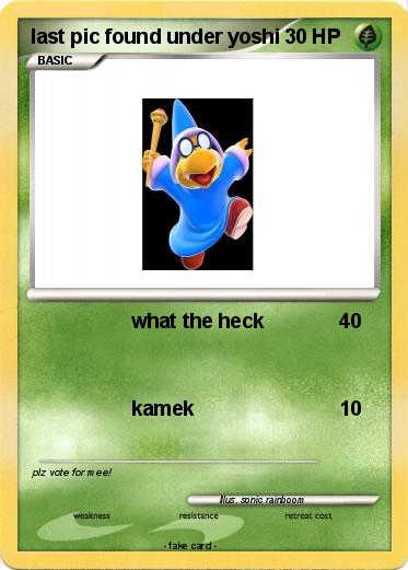 Pokemon last pic found under yoshi