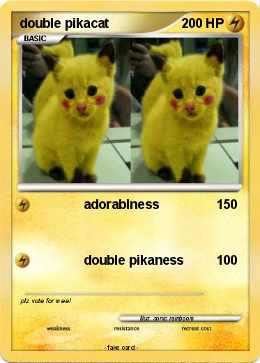 Pokemon double pikacat