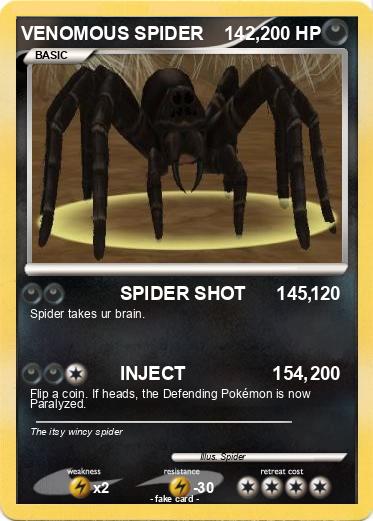 Pokemon VENOMOUS SPIDER    142,