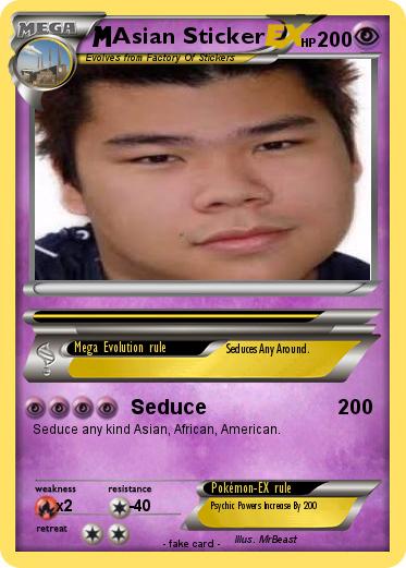 Pokemon Asian Sticker