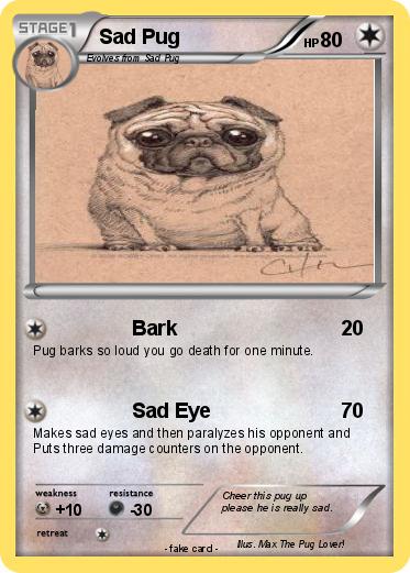 Pokemon Sad Pug