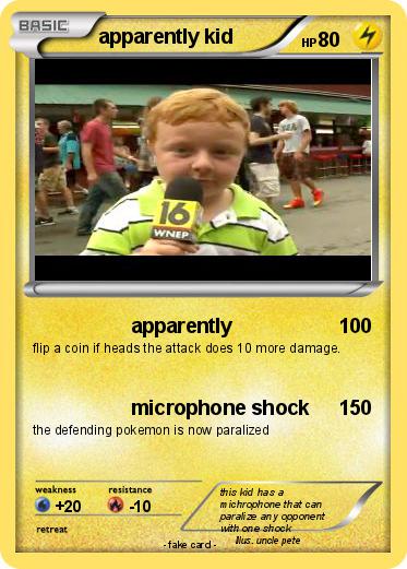 Pokemon apparently kid