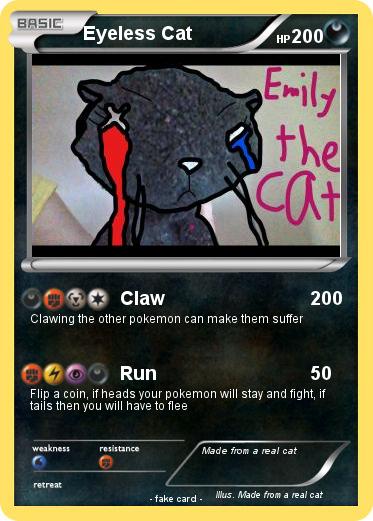 Pokemon Eyeless Cat