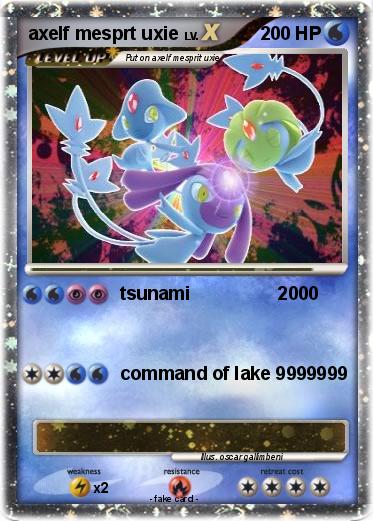 Pokemon axelf mesprt uxie