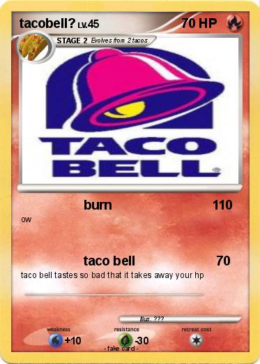 Pokemon tacobell?