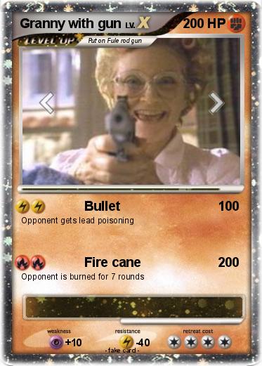Pokemon Granny with gun