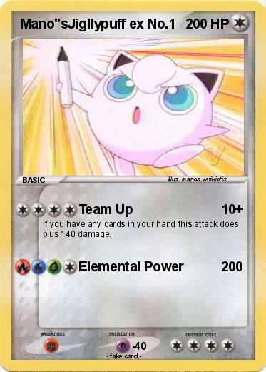 Pokemon Mano"sJigllypuff ex No.1