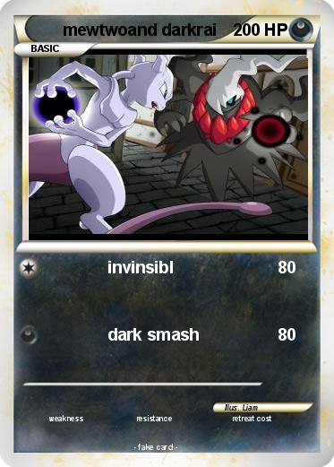 Pokemon mewtwoand darkrai