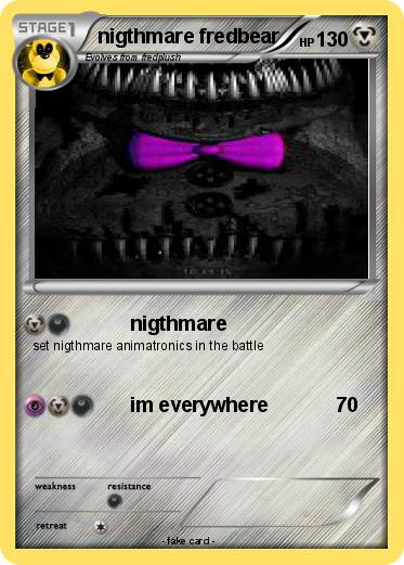 Pokemon nigthmare fredbear