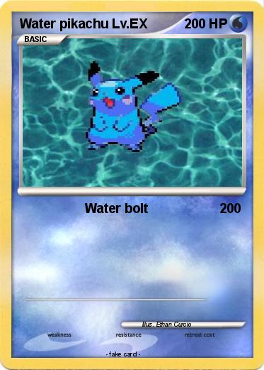 Pokemon Water pikachu Lv.EX