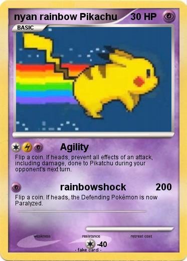 Pokemon nyan rainbow Pikachu