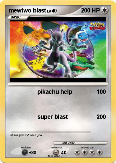 Pokemon mewtwo blast