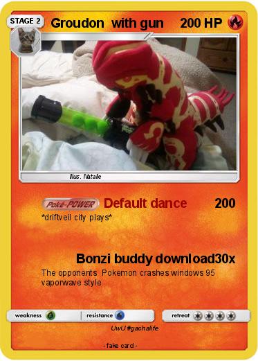 Pokemon Groudon  with gun