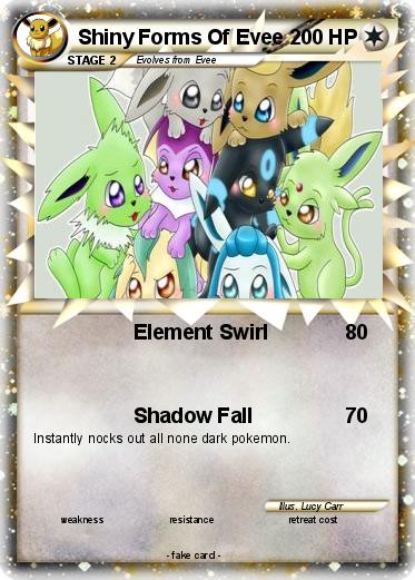 Pokemon Shiny Forms Of Evee