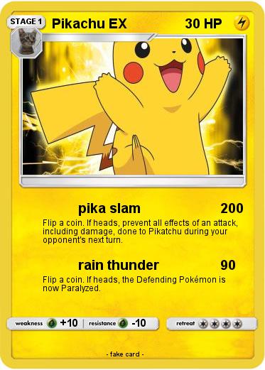 Pokemon Pikachu EX