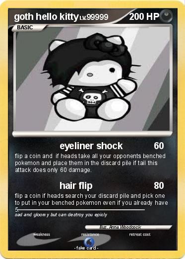 Pokemon goth hello kitty